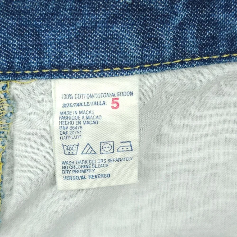 Tommy Jeans Denim Shorts Women Size 5 Mid Rise 2.25